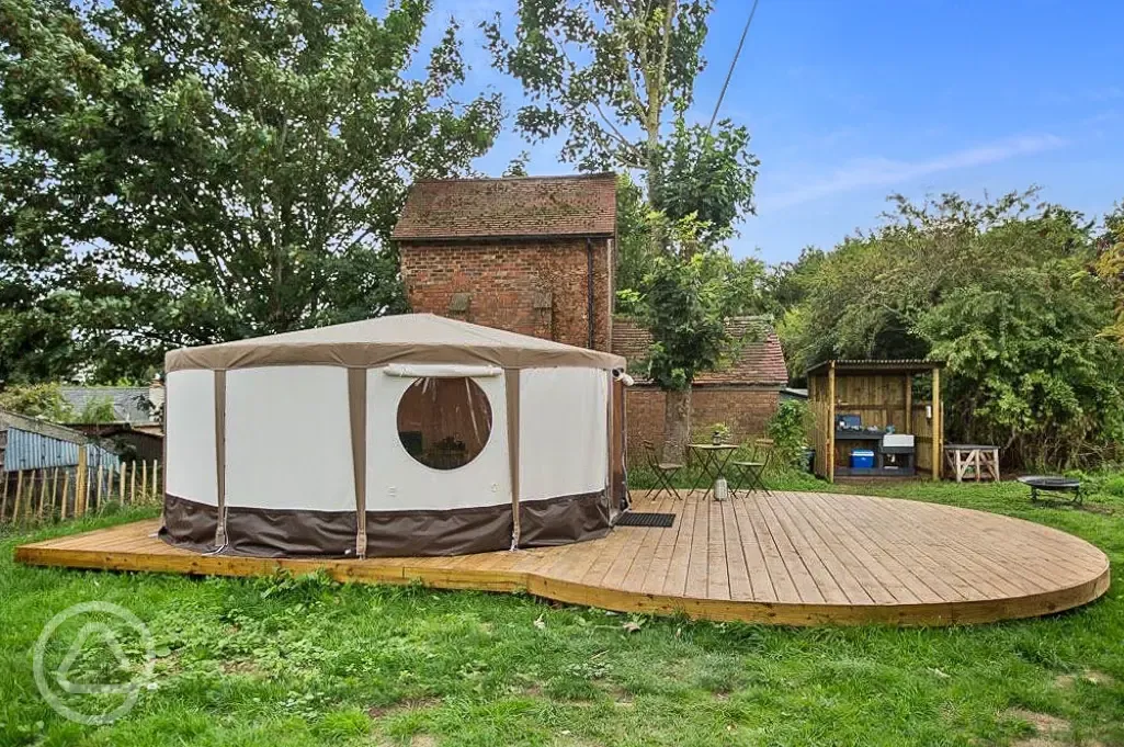 The garden yurt