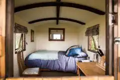 Shepherd's hut interior