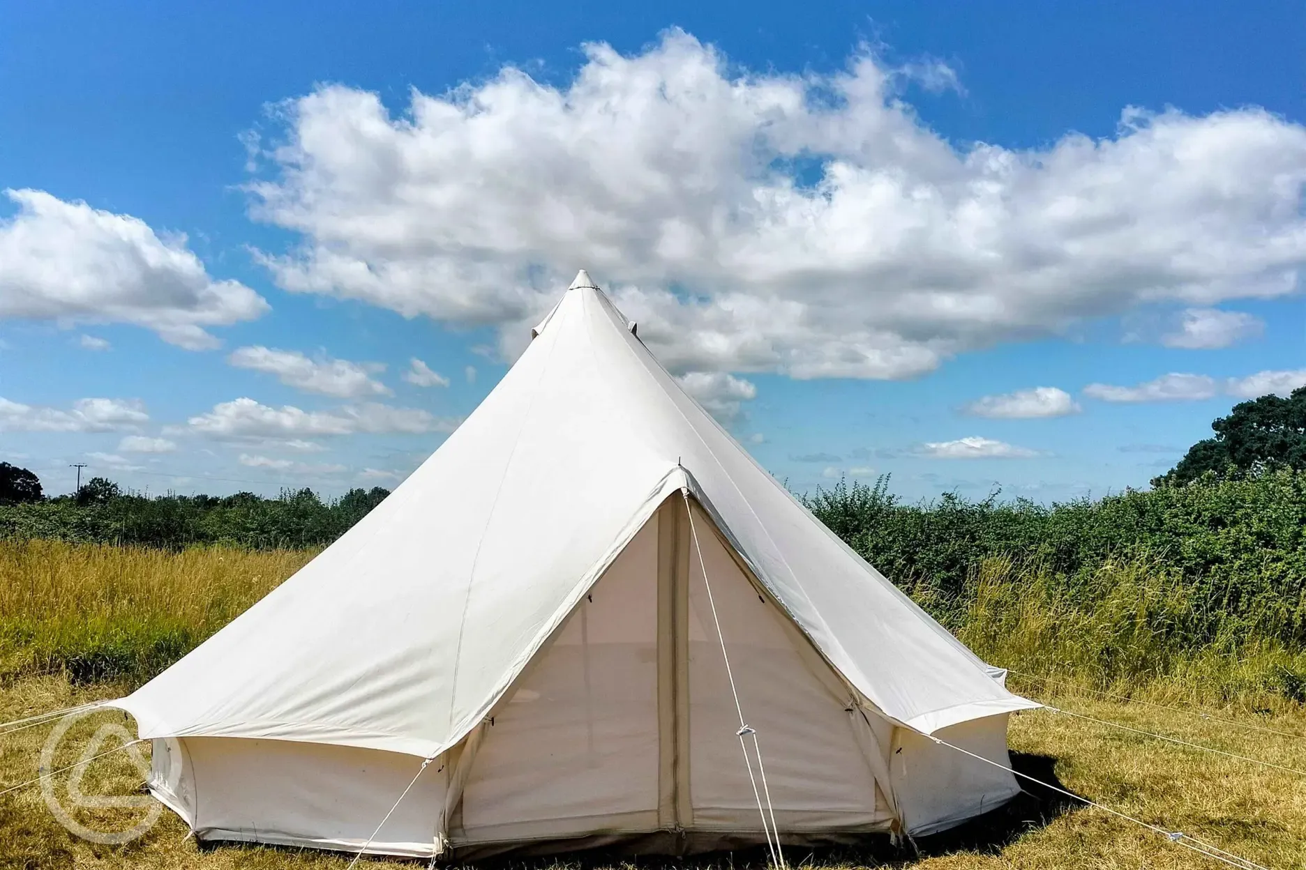 Unfurnished bell tent