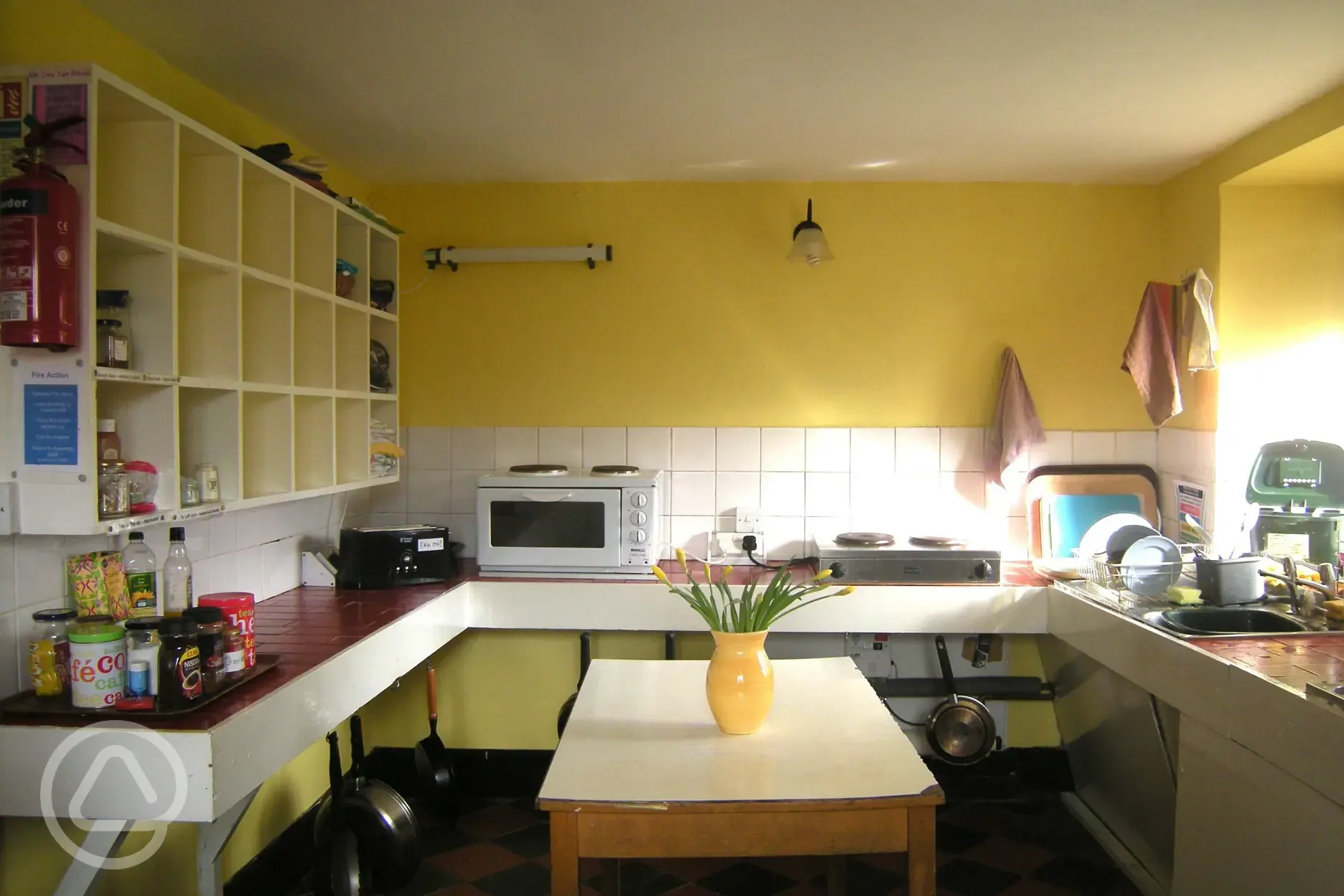 Hostel kitchen