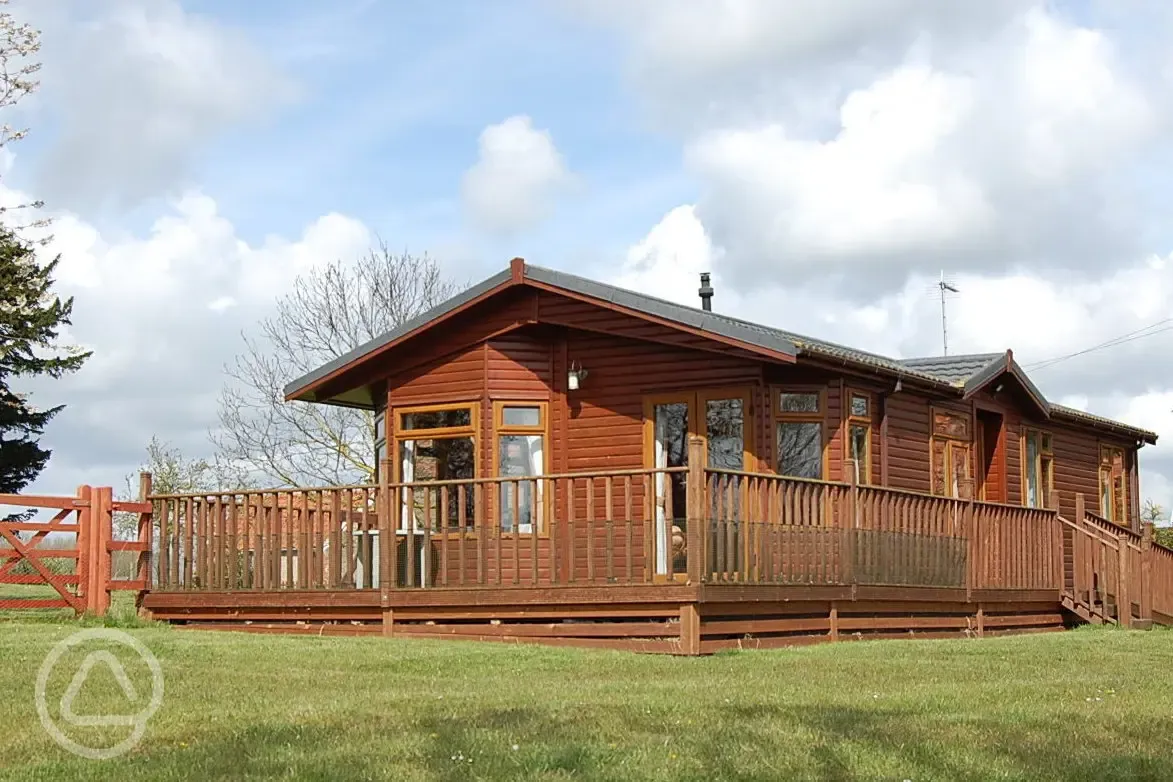 We also have a self catering holiday lodge on site