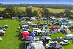 Overview of site during campout event Overview of site during campout event