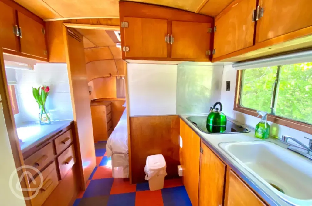 Airstream four bed interior