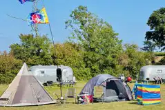 Non electric grass pitches and vintage American Airstreams Non electric grass pitches and vintage American Airstreams