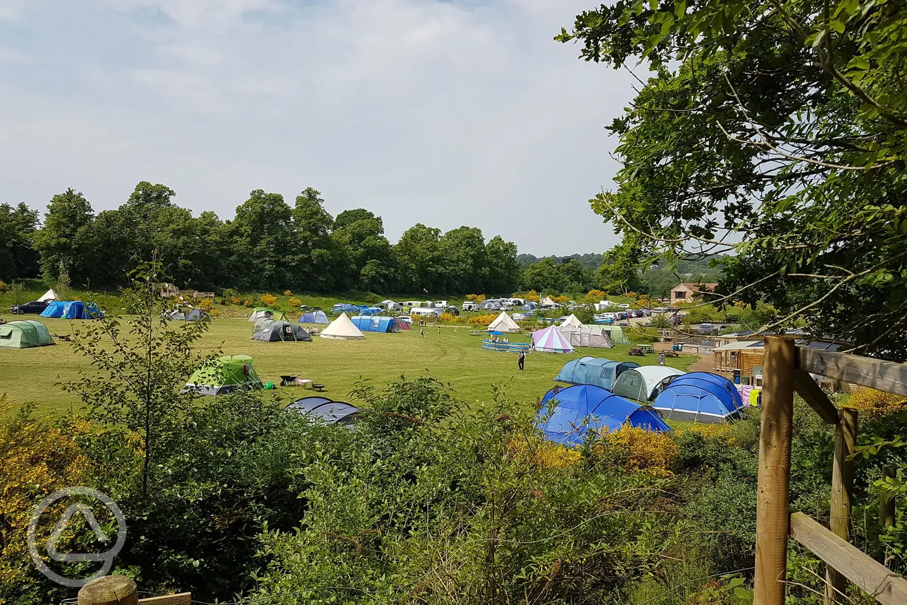 The campsite setting