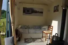 Lola the shepherd's hut interior 