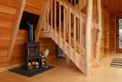 Woodland den log burner 