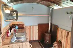 Berney the railway carriage kitchenette 
