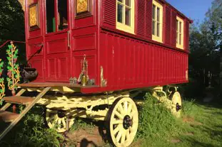 Wriggles Brook Gypsy Wagon BandB, Hoarwithy, Herefordshire