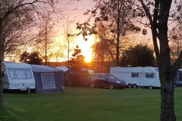 Sunset on site
