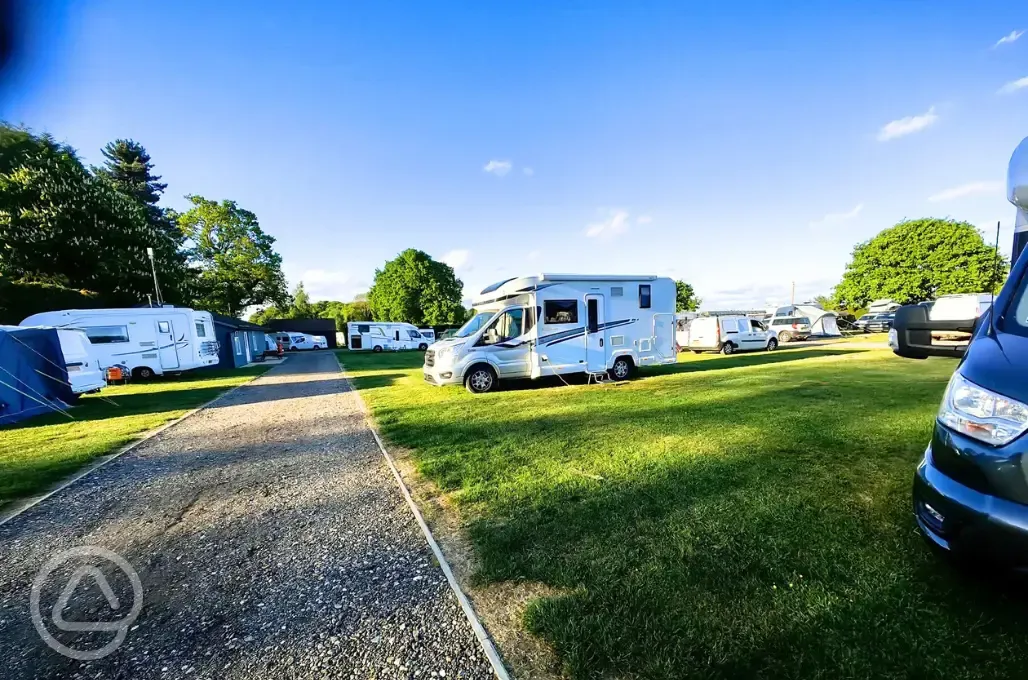 Electric grass touring pitches