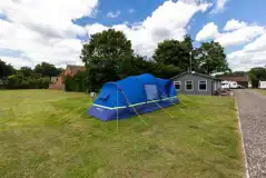 Grass camping pitches