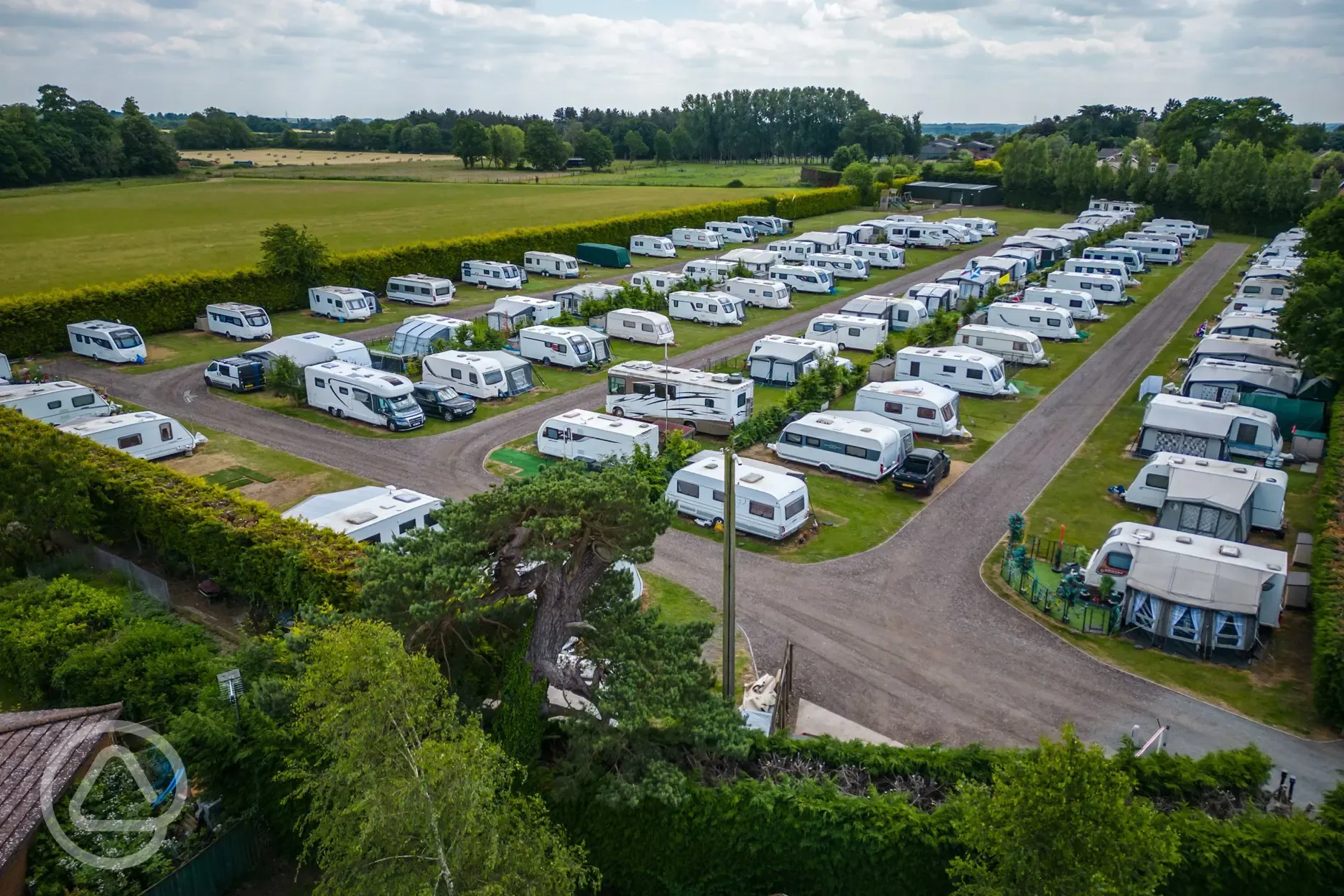Hardstanding and grass touring pitches