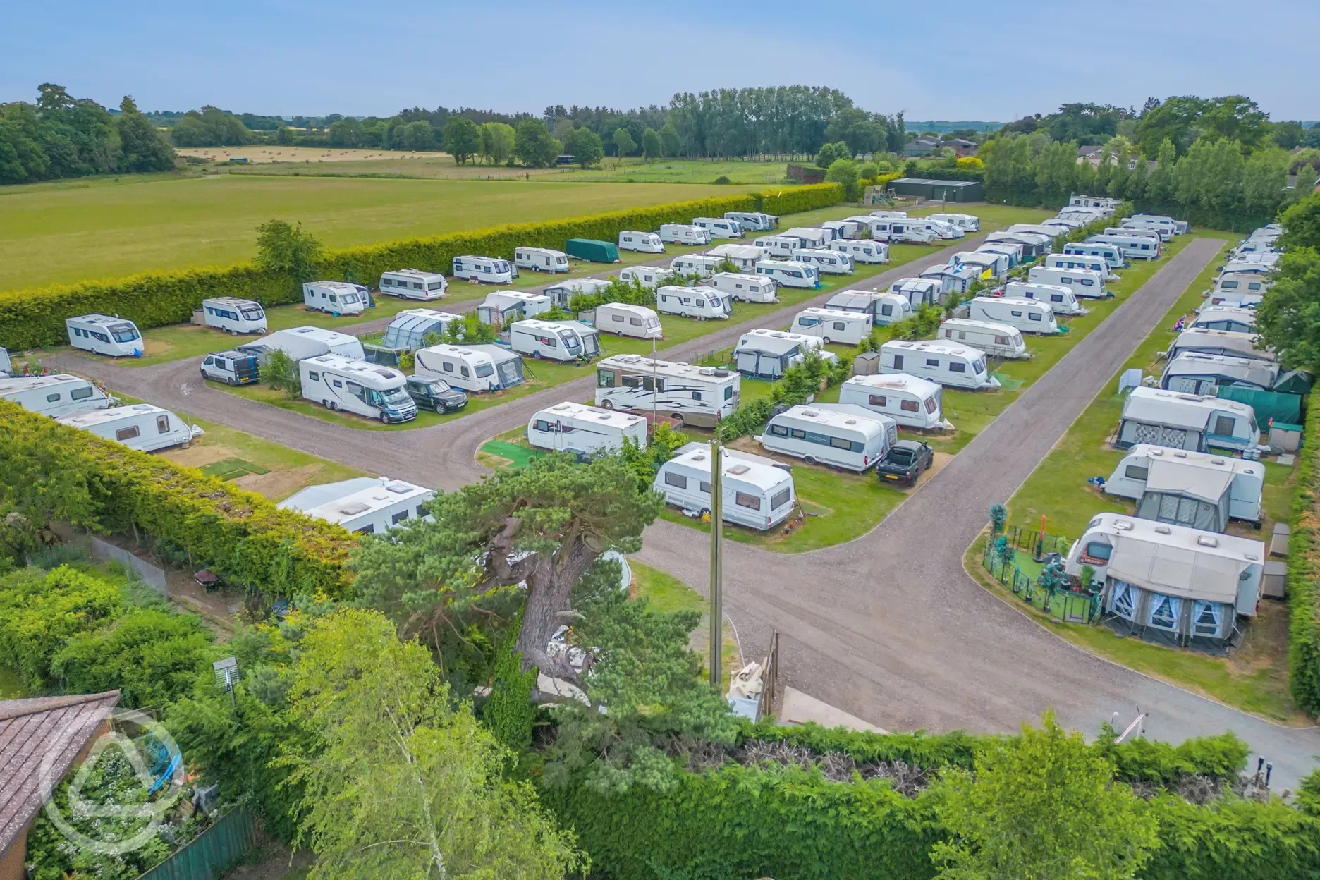 Hardstanding and grass touring pitches
