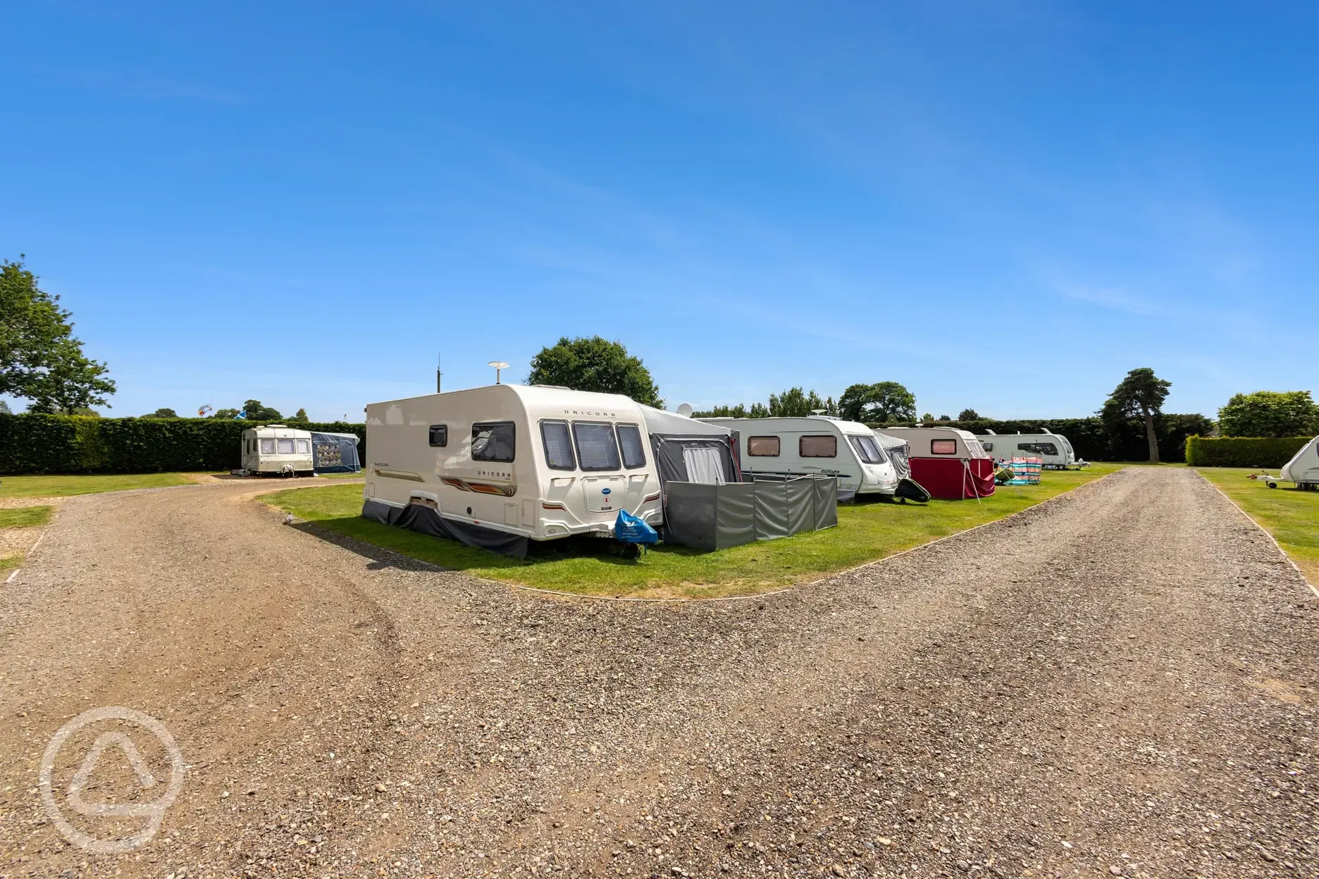 Electric grass touring pitches