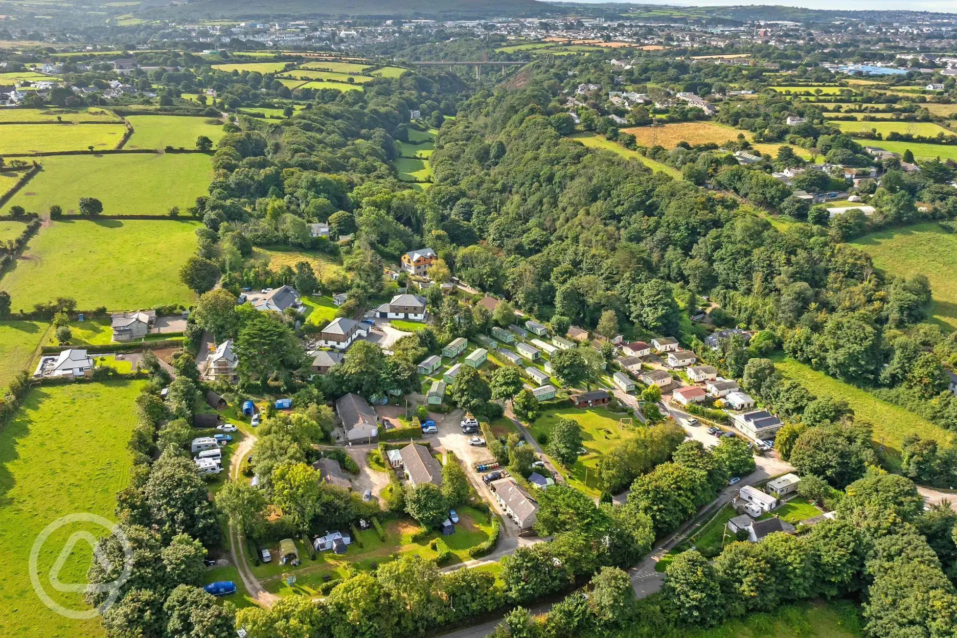 Aerial of the campsite