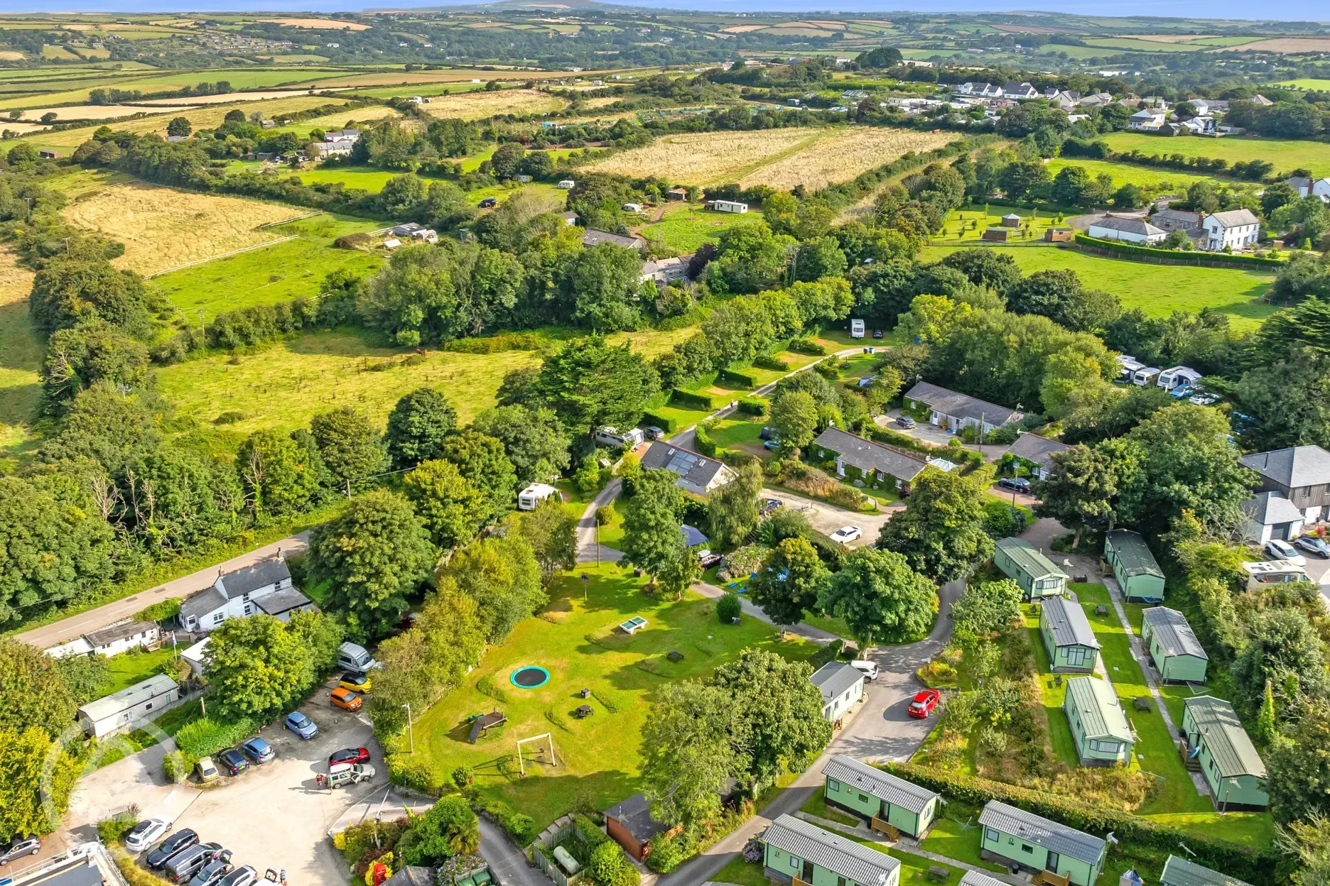 Aerial of the campsite