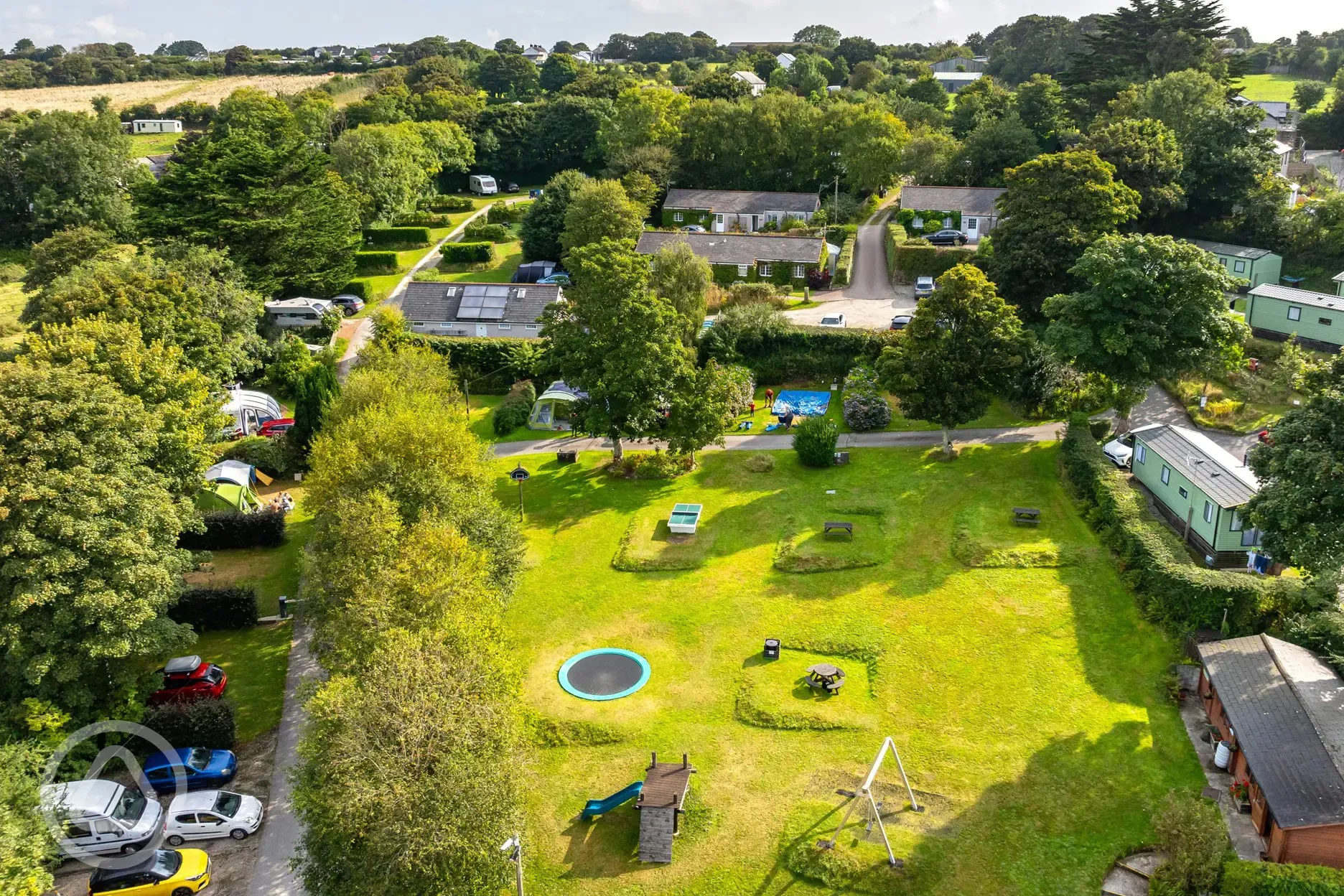 Aerial of the outdoor recreation area