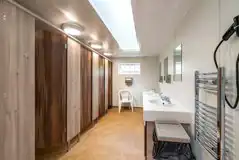Women's facilities with hair dryers