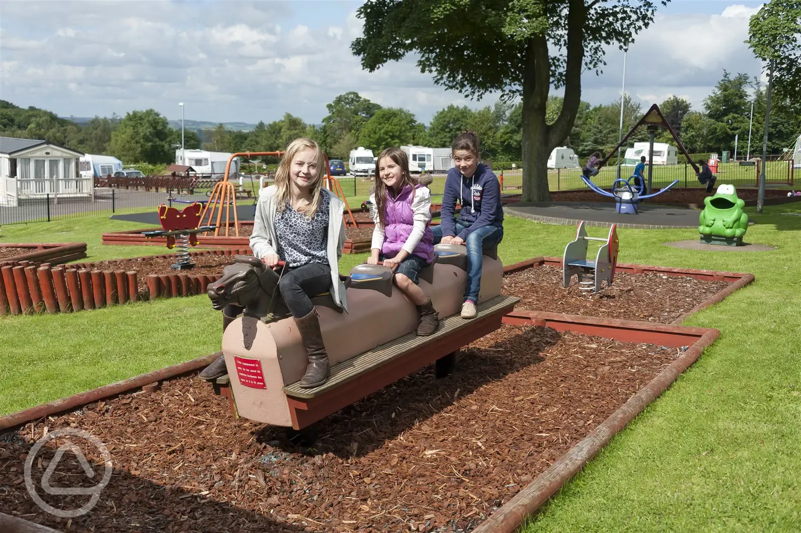 Children playing in the play area at Alton the Star