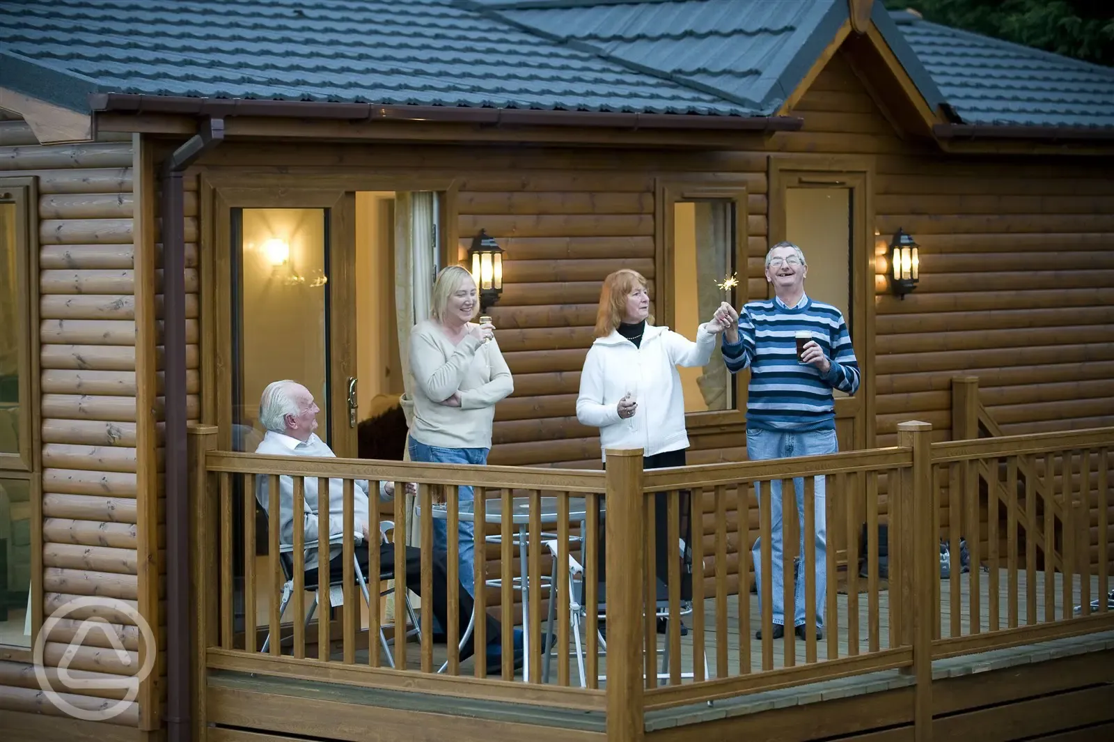 Enjoy the veranda on one of the luxury lodges