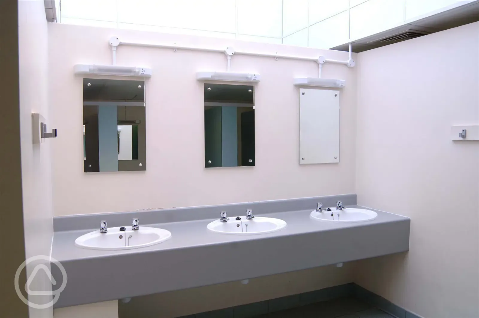 Clean modern washrooms