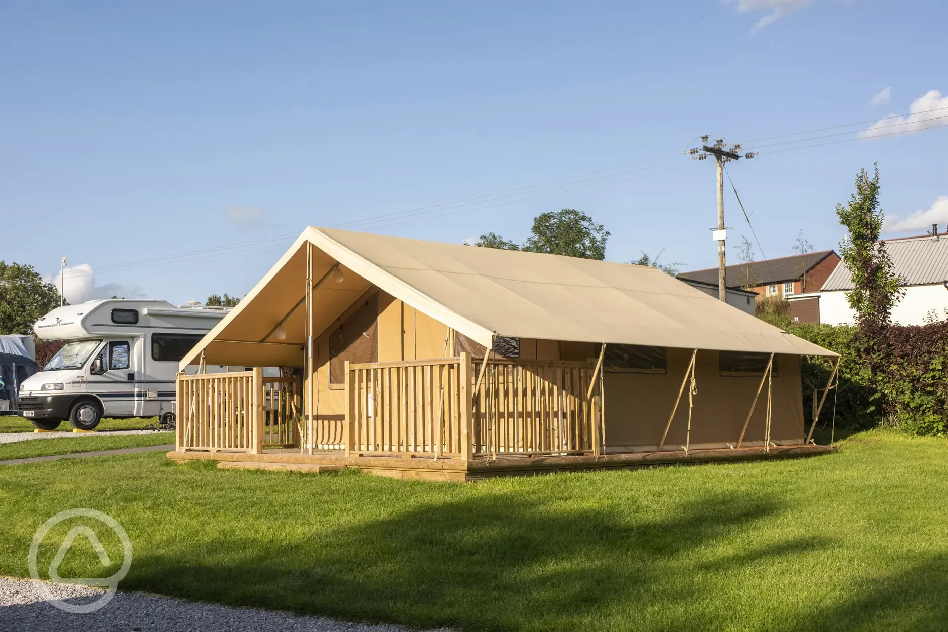 Safari tent at Clitheroe Camping and Caravanning Club Site