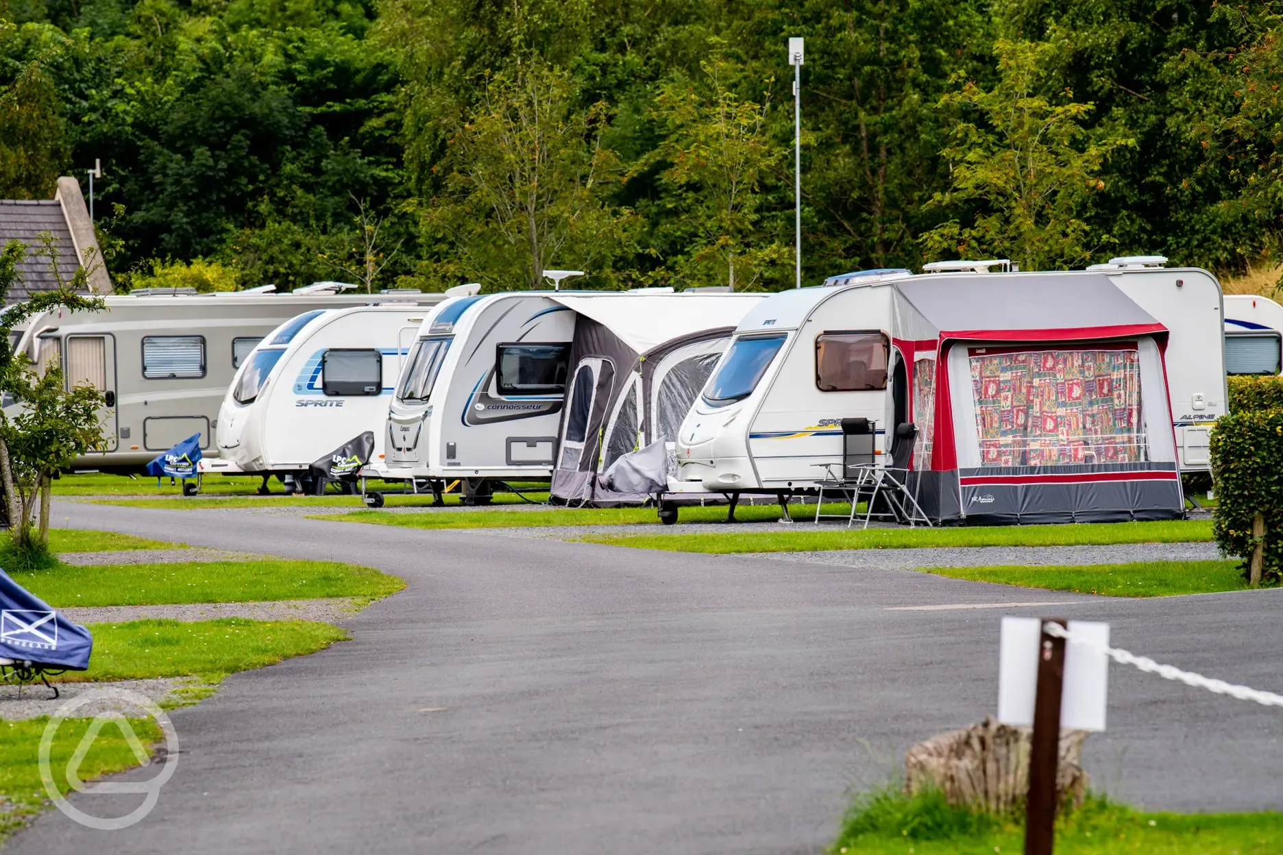 Pitches at Delamont Country Park Camping and Caravanning