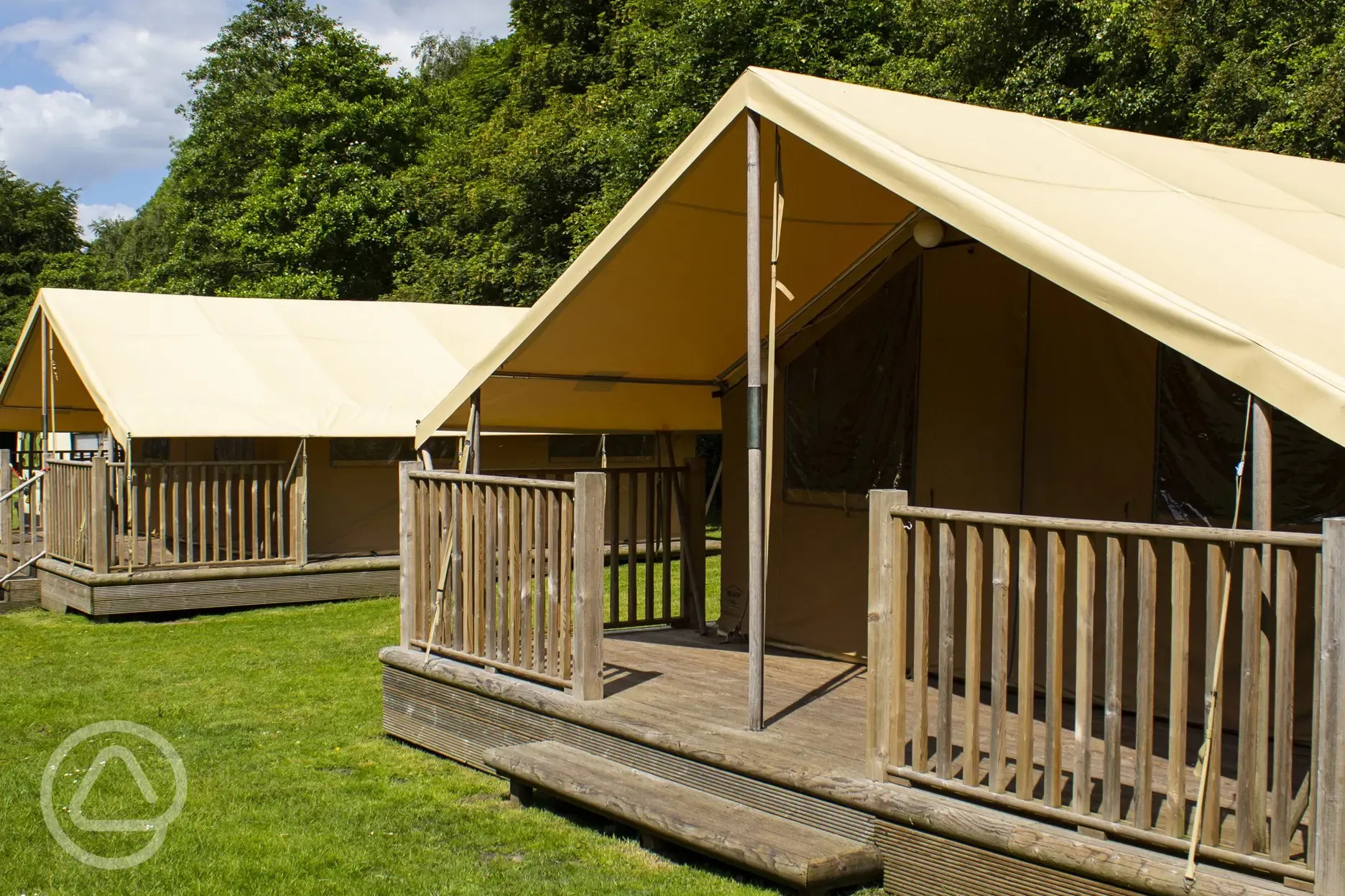 Safari tents at Hayfield