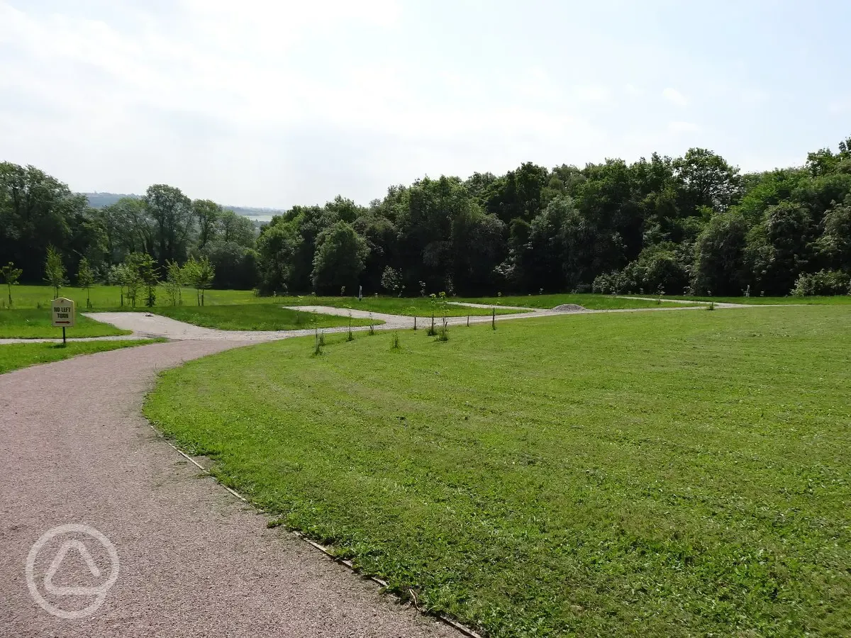 Hardstanding pitches at Riddings Wood Caravan and Camping Park