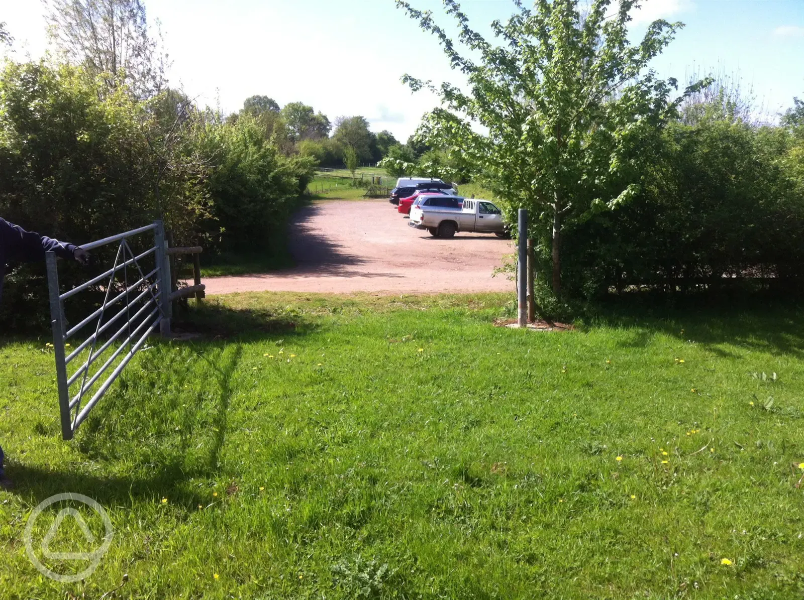 Entrance to the camping field 