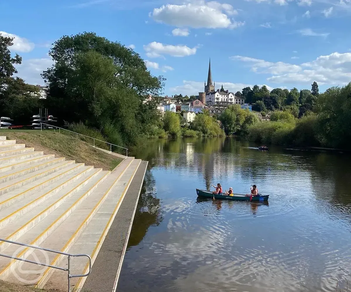 Canoes on the River Wye