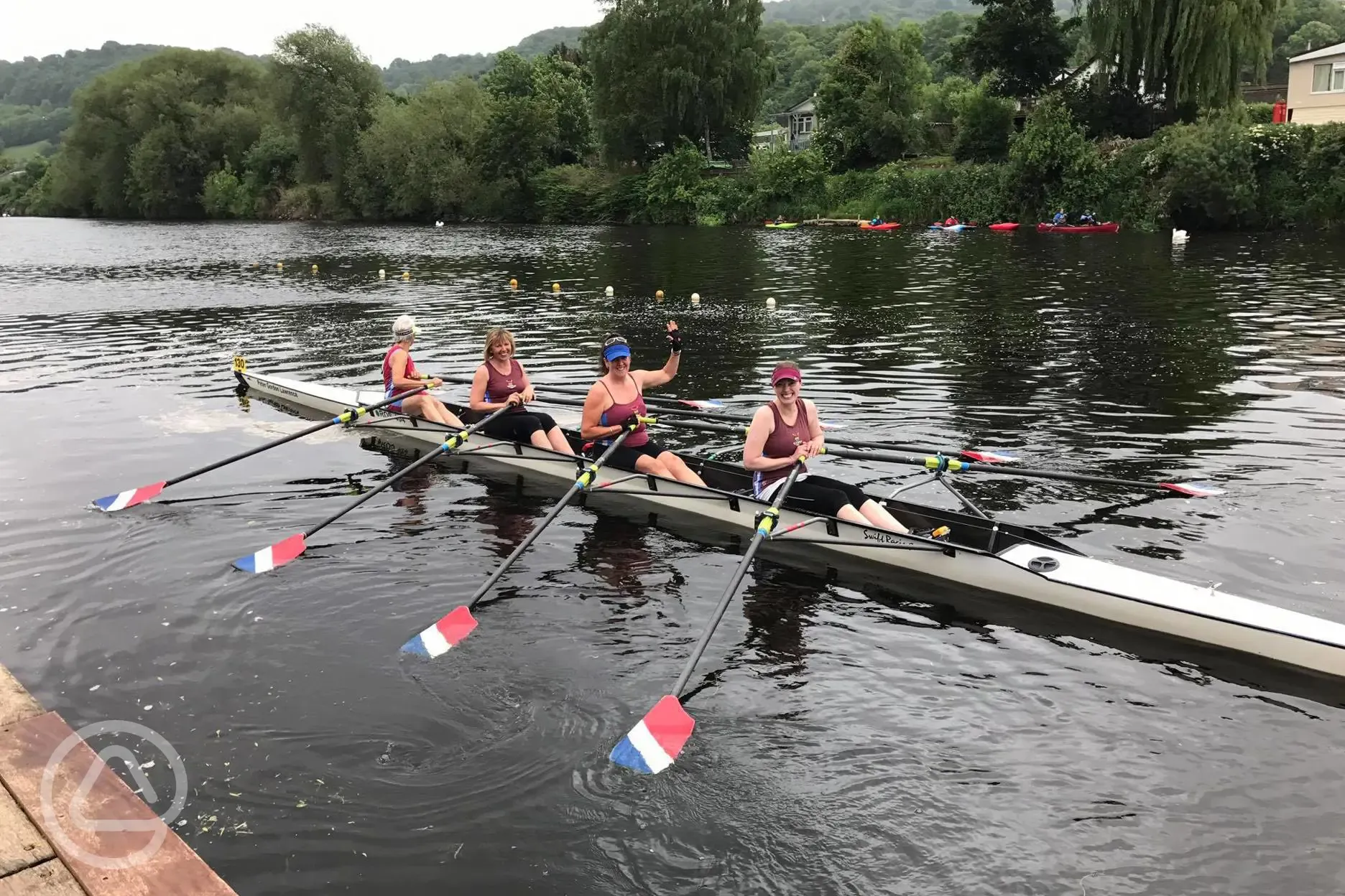 Rowers at the RRC on the Wye