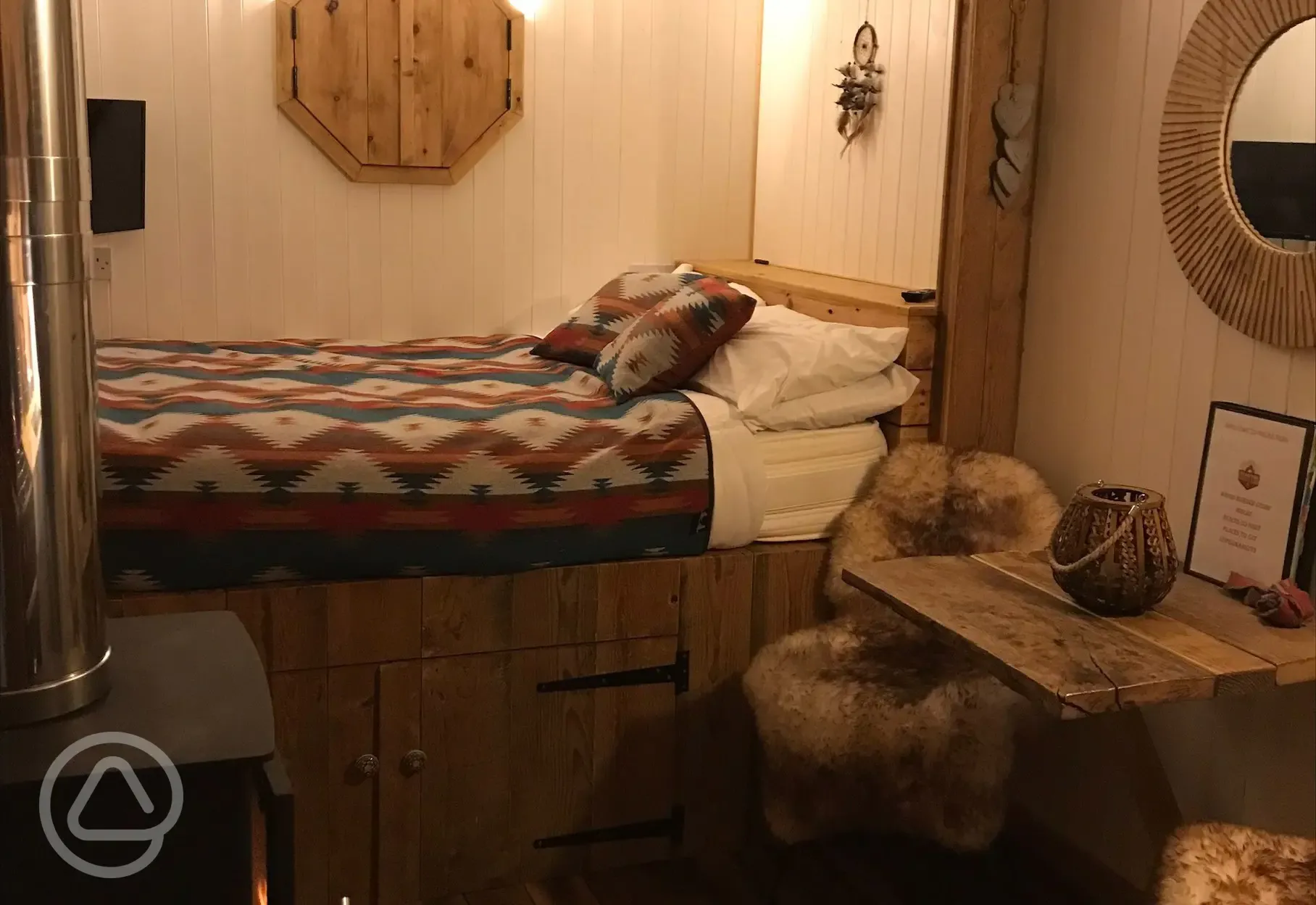 Shepherd's hut bed