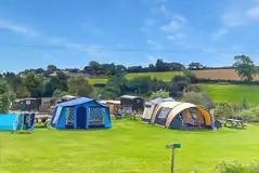 Grass tent pitches 