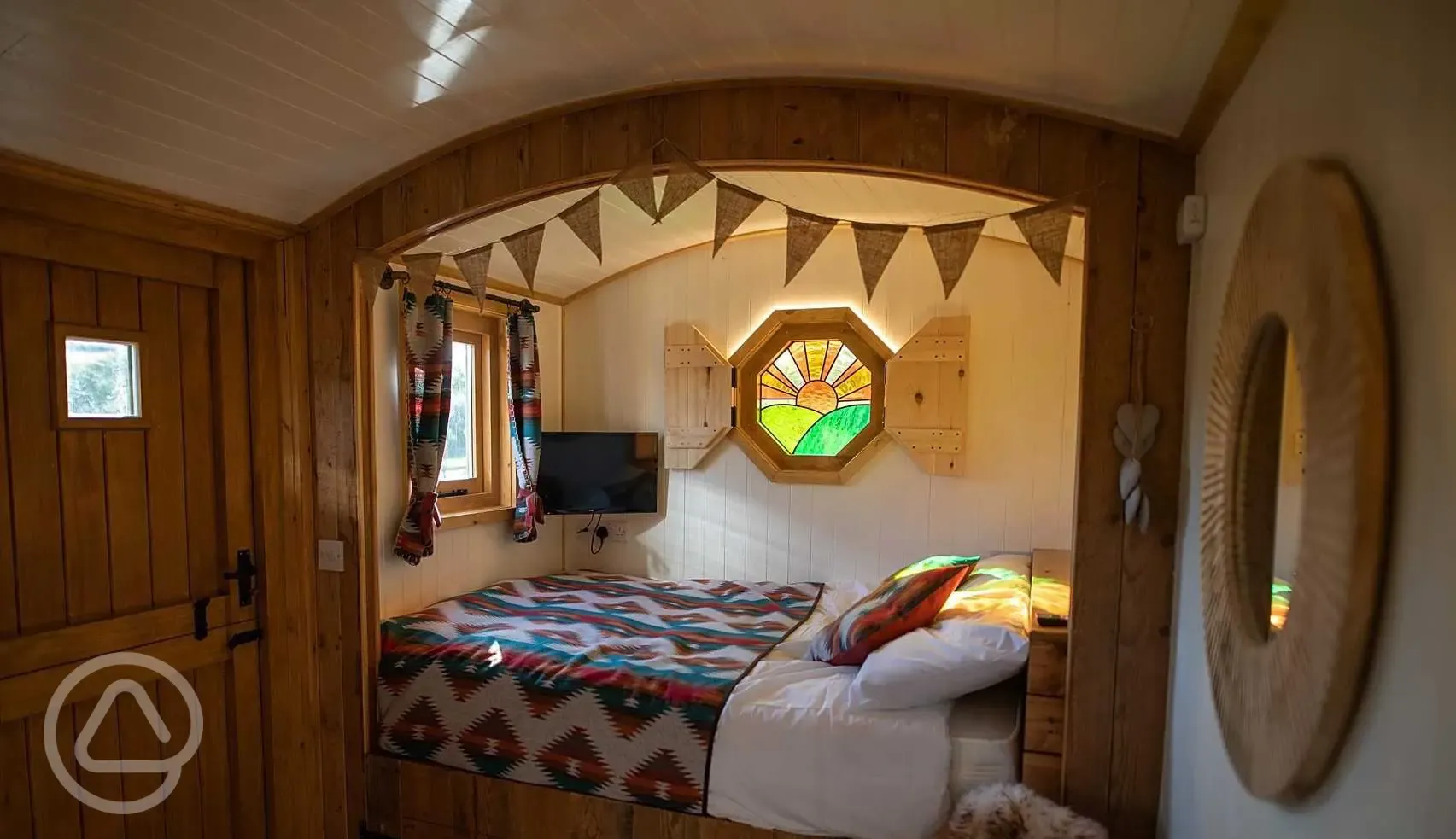 Shepherd's hut bed