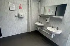Toilets in communal facility block Toilets in communal facility block