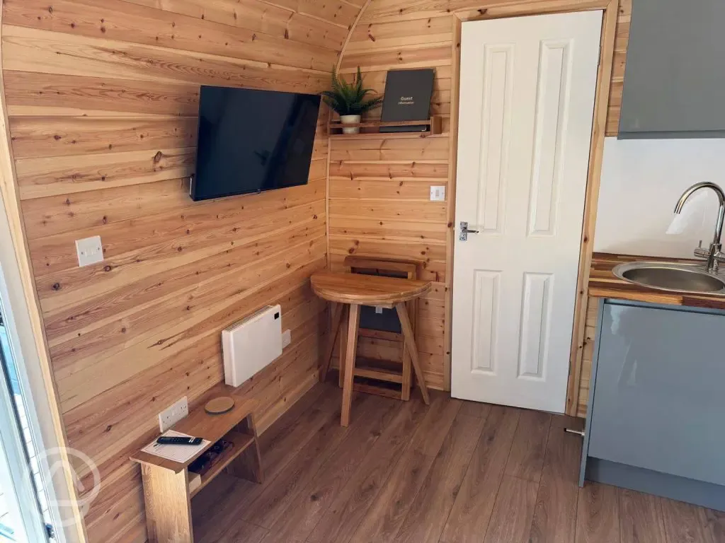Ensuite Glamping Pods with Hot Tubs interior