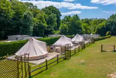 Furnished bell tents sleeping up to four