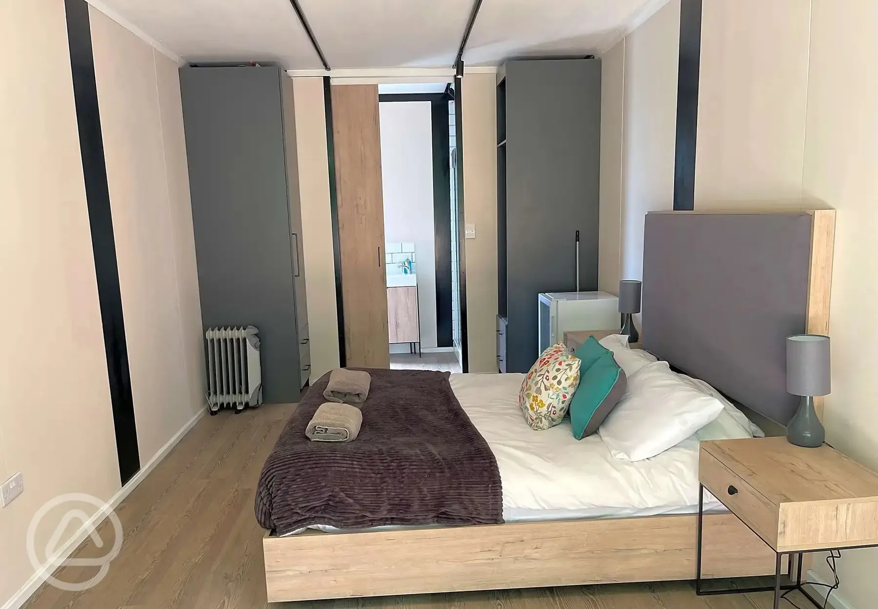 Glamping lodge interior