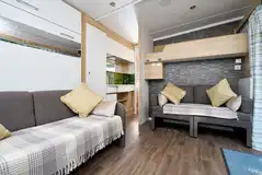 Glamping pod interior Glamping pod interior
