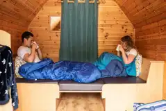 Camping pod interior