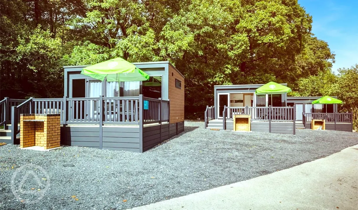 Ensuite glamping pods at Coniston Experience Freedom Glamping, Lake District