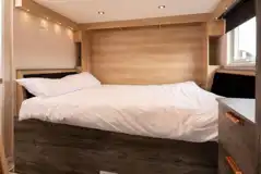 Ensuite glamping cabin convertible dining area (folds to a double bed) Ensuite glamping cabin convertible dining area (folds to a double bed)