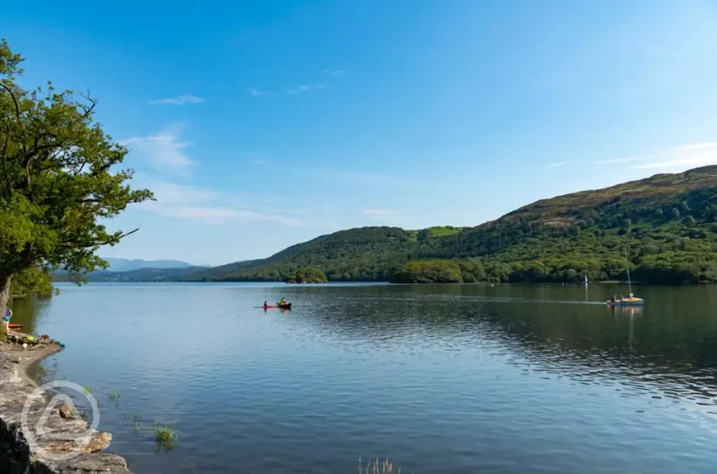 Nearby Coniston Water (a five minute drive away)