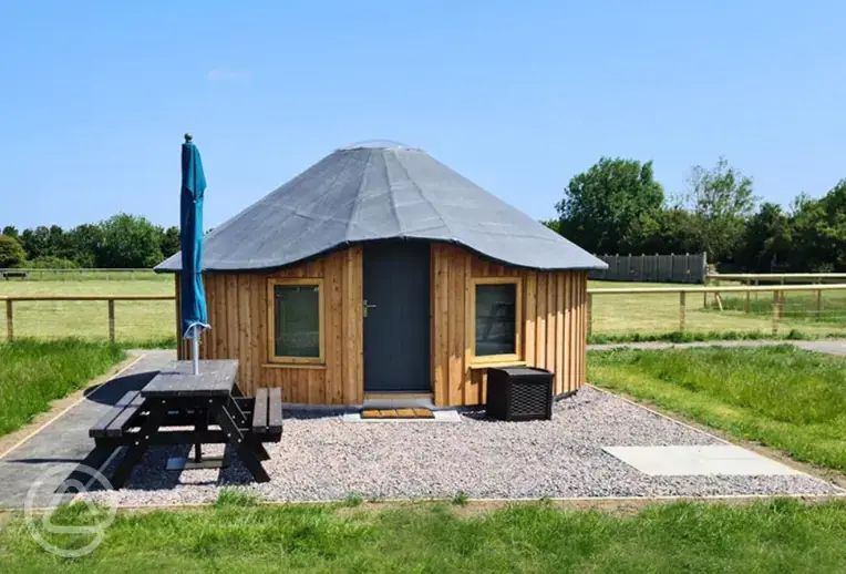 Wooden yurt