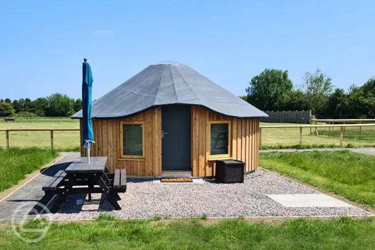 Wooden yurt