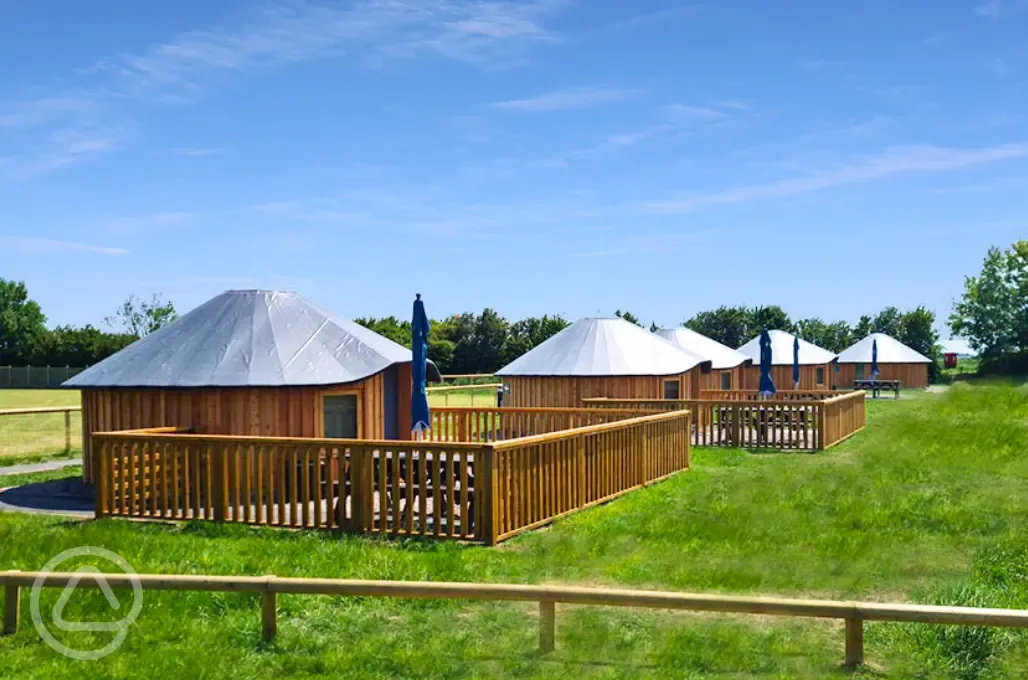 Wooden yurts