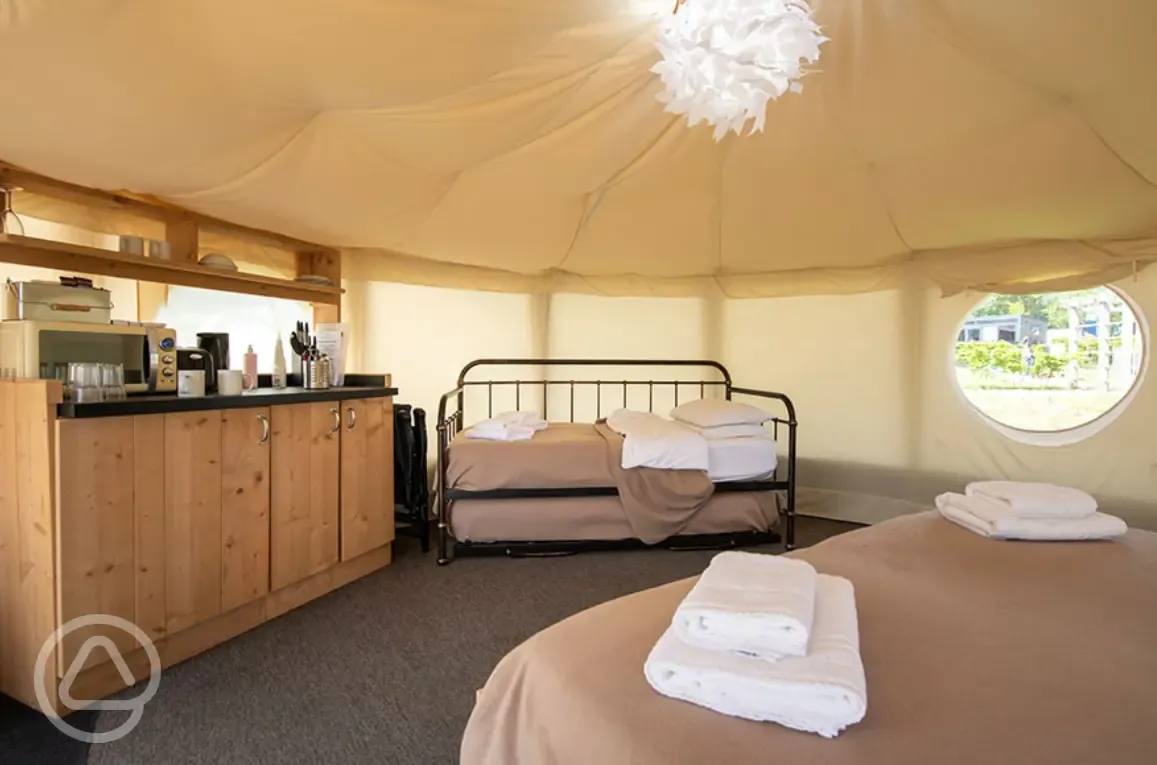 Yurt interior