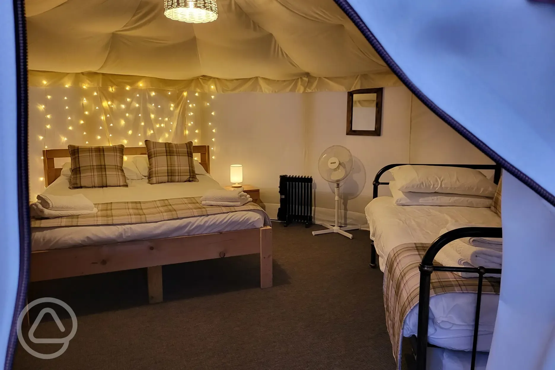 Yurt interior